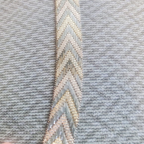 Sterling Silver Riccio Tri Colour Chain Bracelet from Designer Milor - Picture 4 of 6